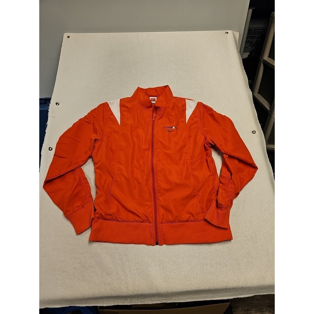 Nike Team Clemson Tigers‎ Orange Full Zip Windbreaker Jacket Youth XL 18-20